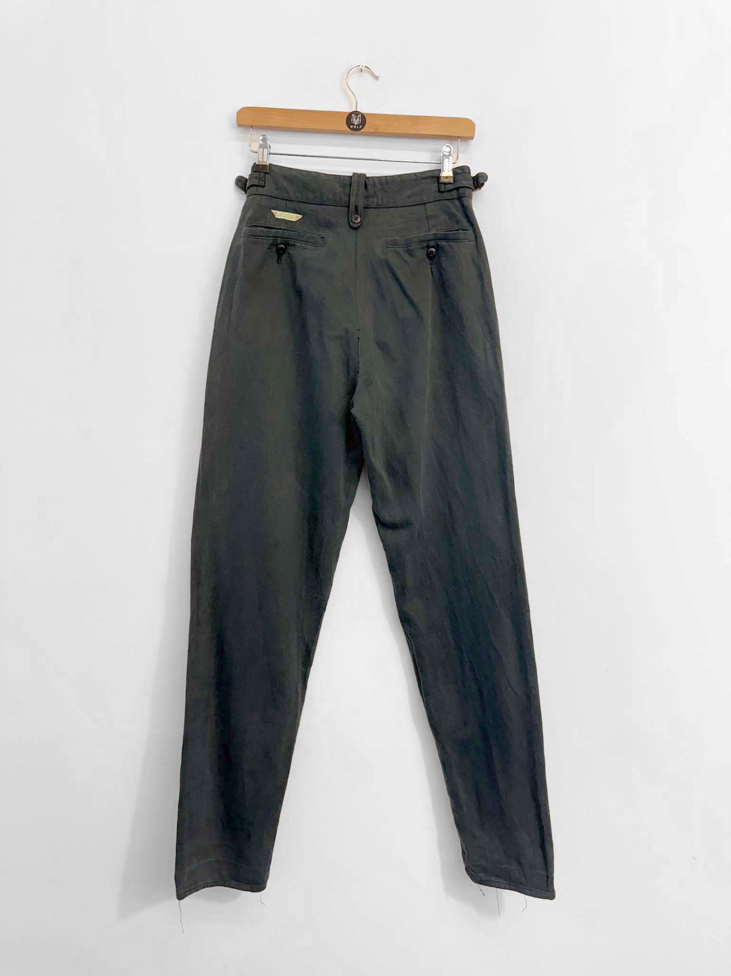 Vintage 70s High Waisted Gurkha Trousers Grey -26”