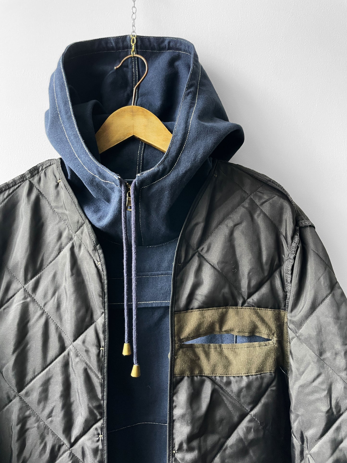 Cadet Smock Navy Ink Blue Cotton Canvas