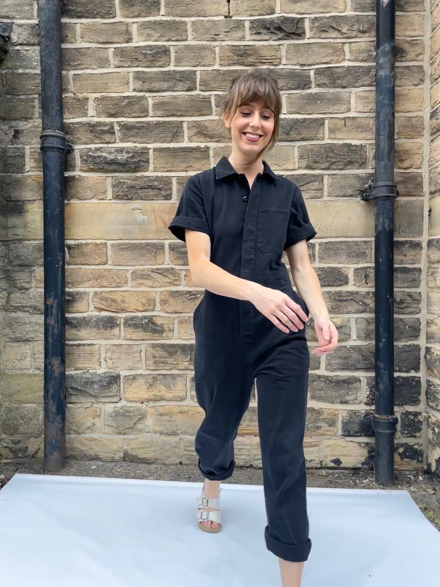 Short Sleeved Black Workwear Jumpsuit – Wolf Clothing Collective Ltd