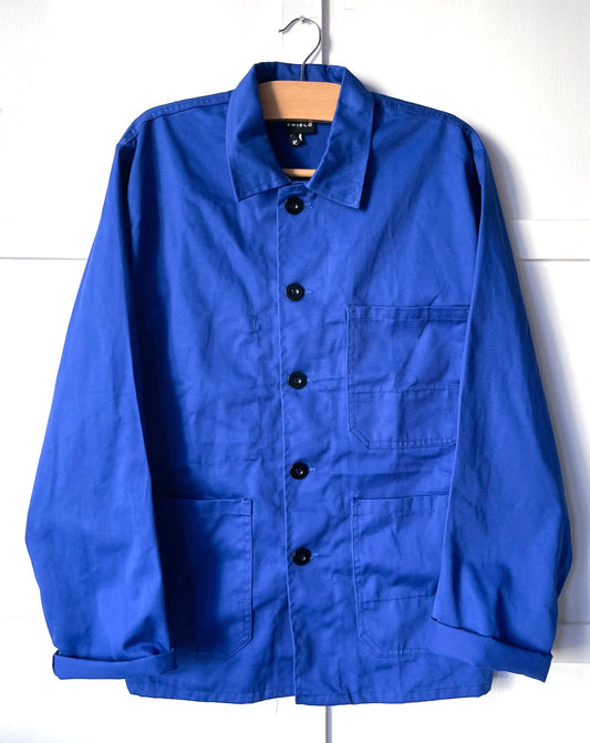 Vintage French Worker Jackets Cobalt Blue
