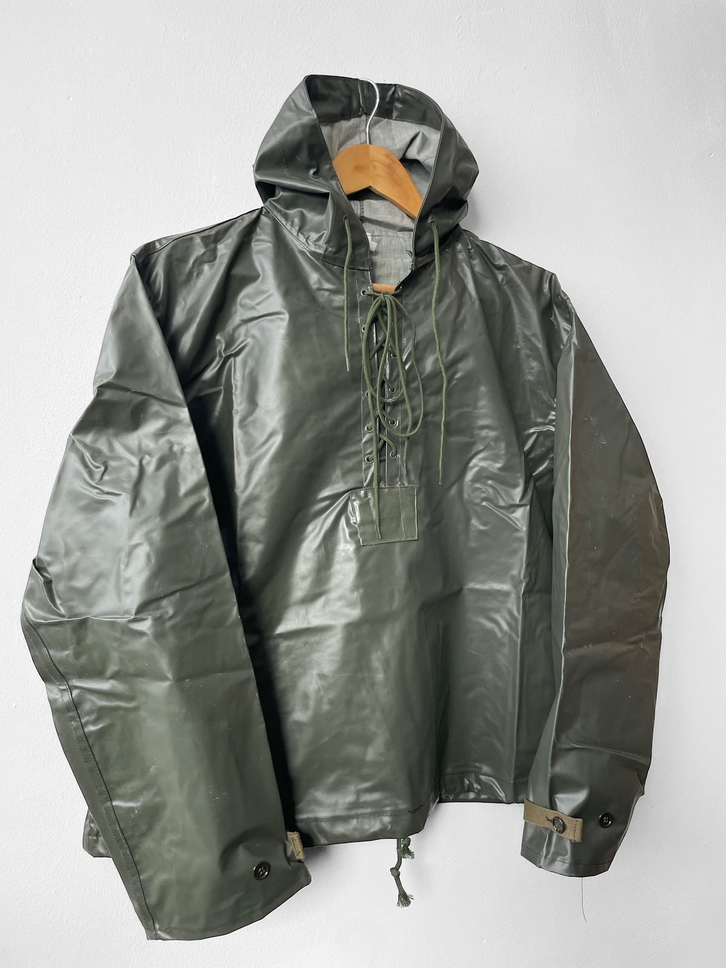 Vintage 1970s Italian Raincoat Smock Jacket