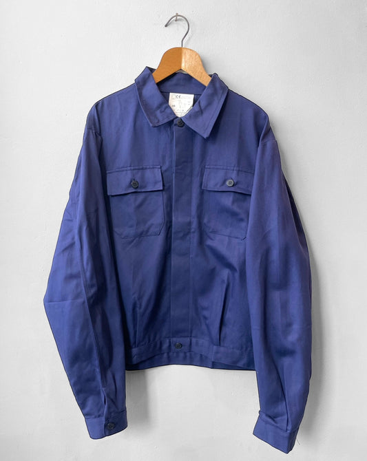 Vintage Cropped Chore Jacket Navy