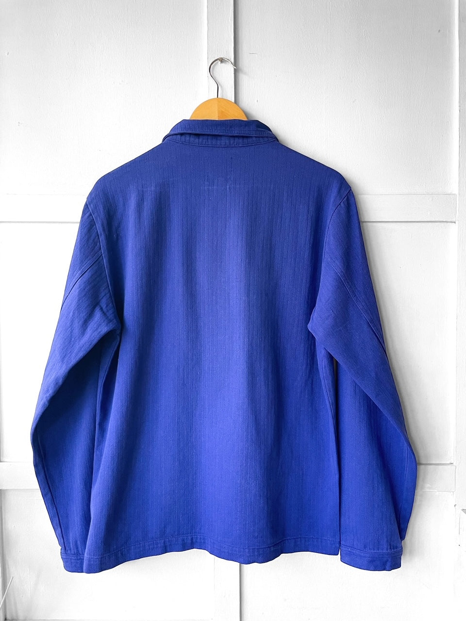 French Cotton Twill Chore Jacket Cobalt Blue – Wolf Clothing