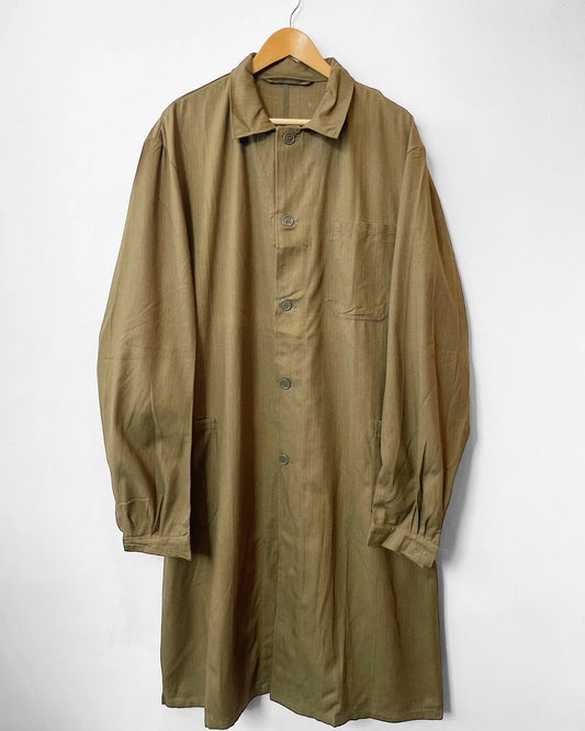 Vintage Duster Work Jacket Olive Brown