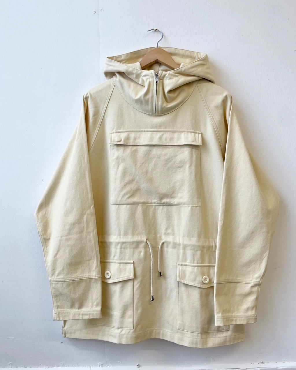 Cadet Smock Navy Ink Blue Cotton Canvas