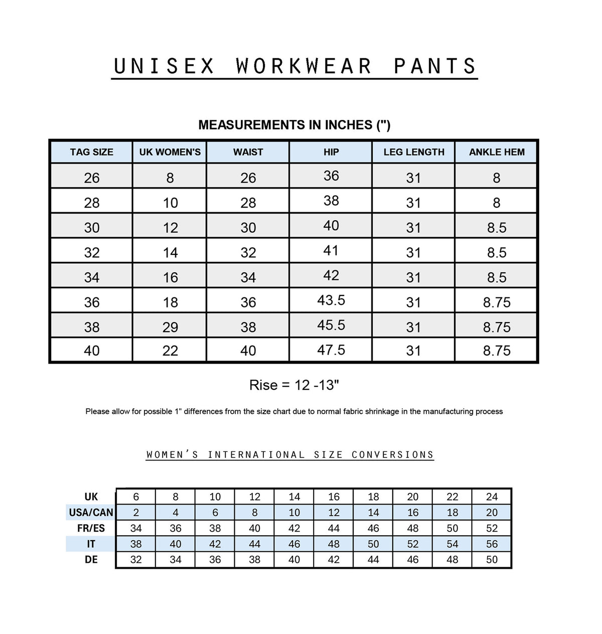 French Work Pants Indigo Blue Herringbone