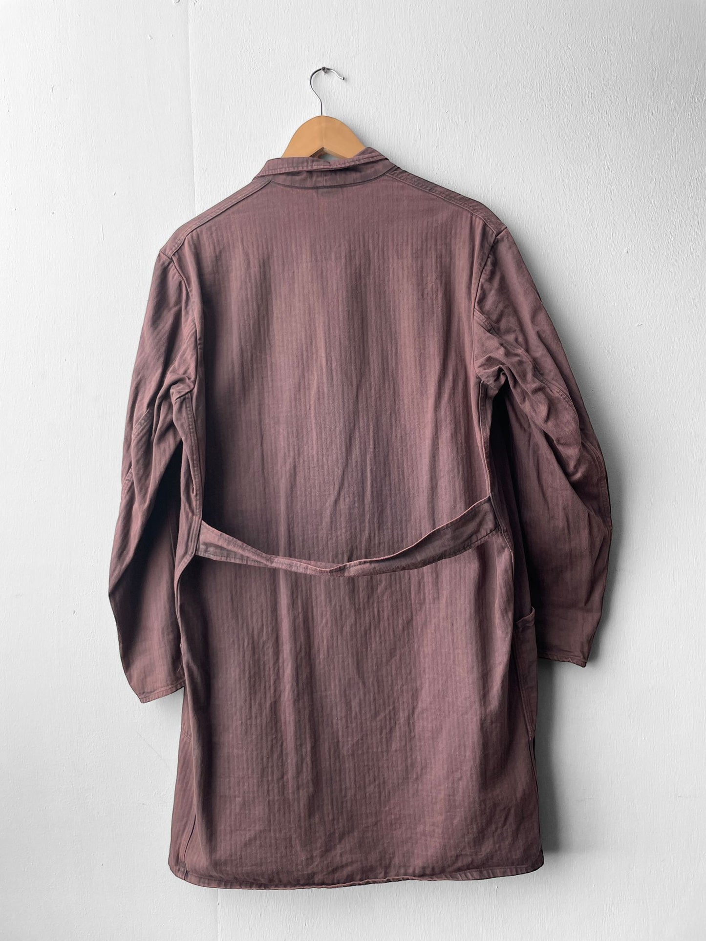 Vintage Long Duster Chore Jacket Faded