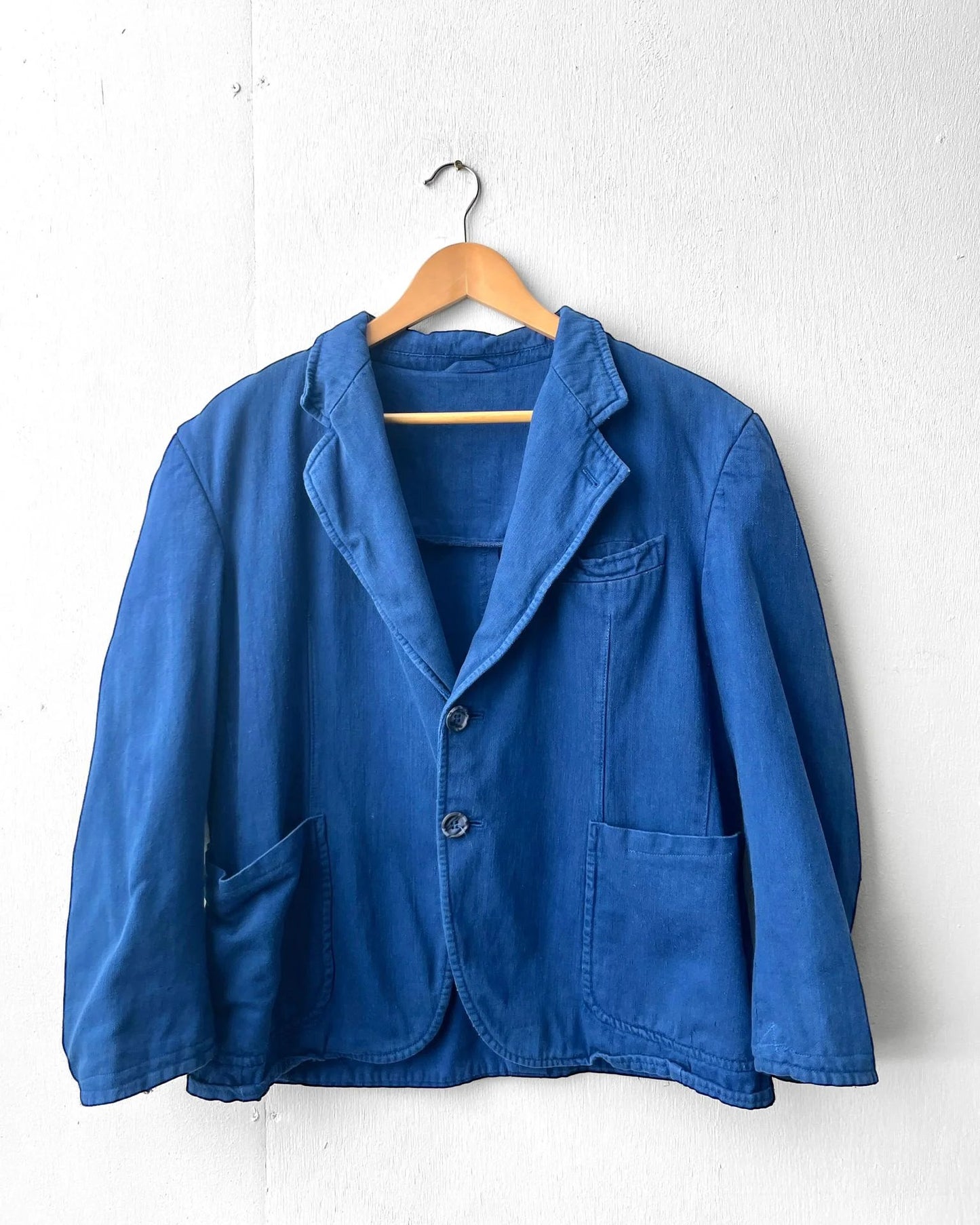 Vintage Blazer Workwear Jacket French Blue