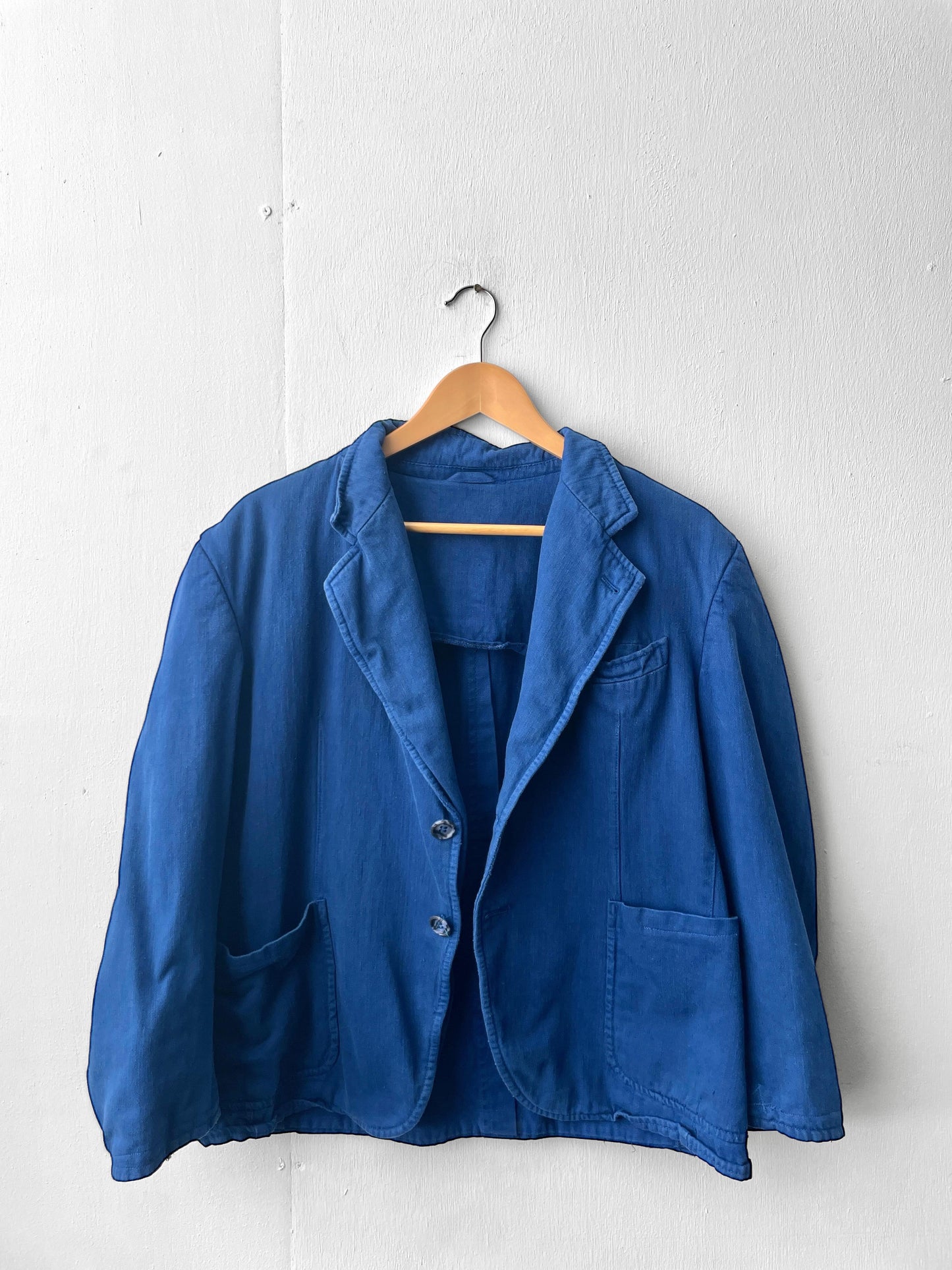 Vintage Blazer Workwear Jacket French Blue