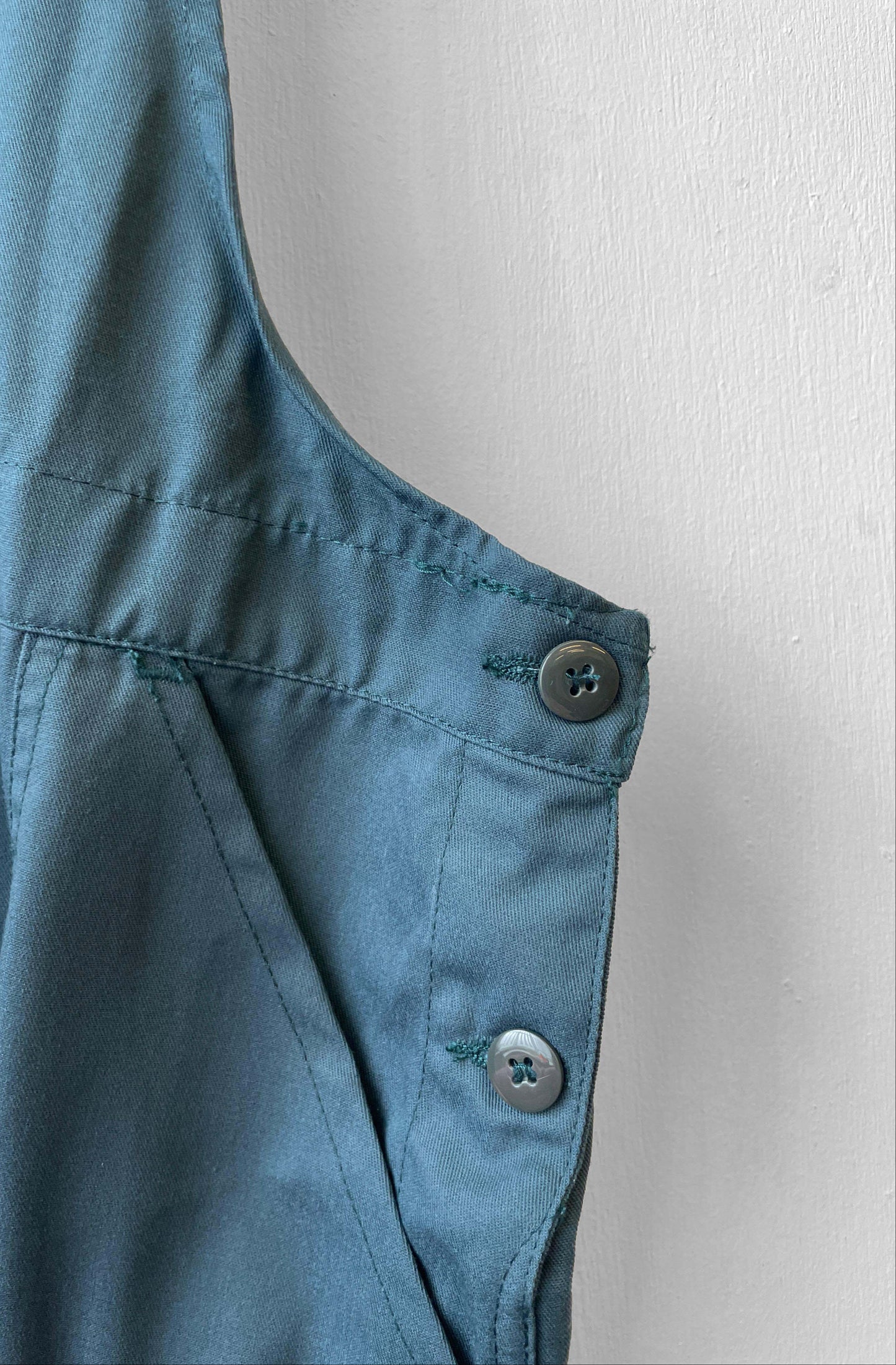 Vintage Teal Green Workwear Dungarees - 3XL