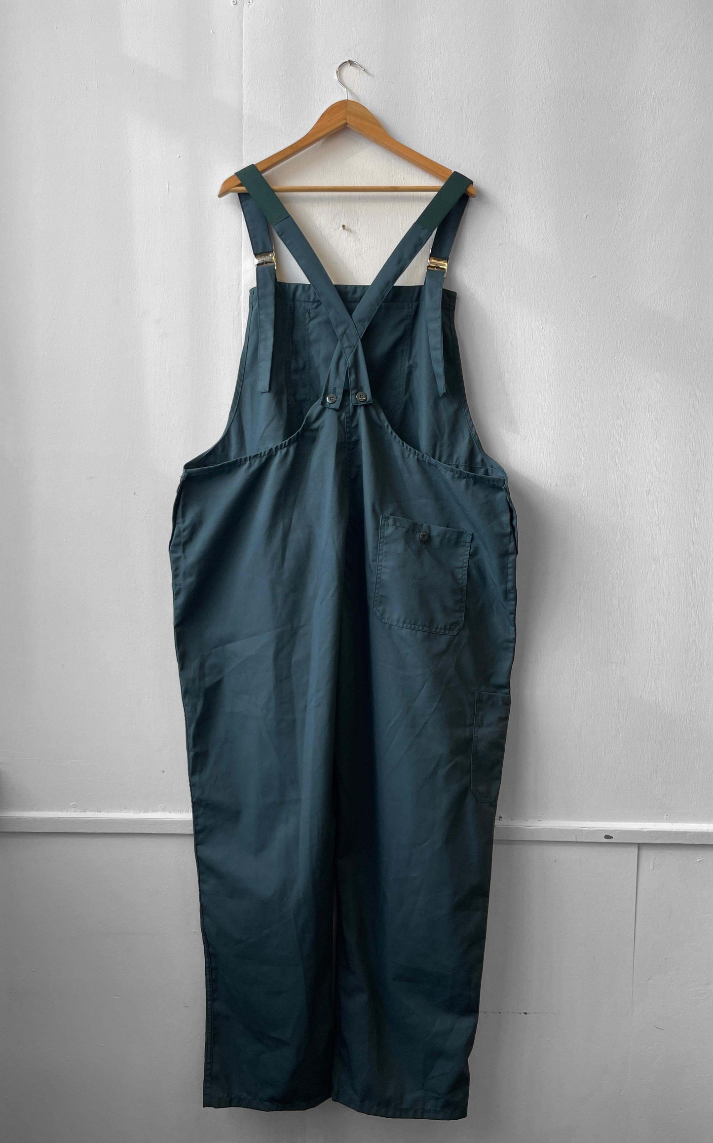 Vintage Teal Green Workwear Dungarees - 3XL