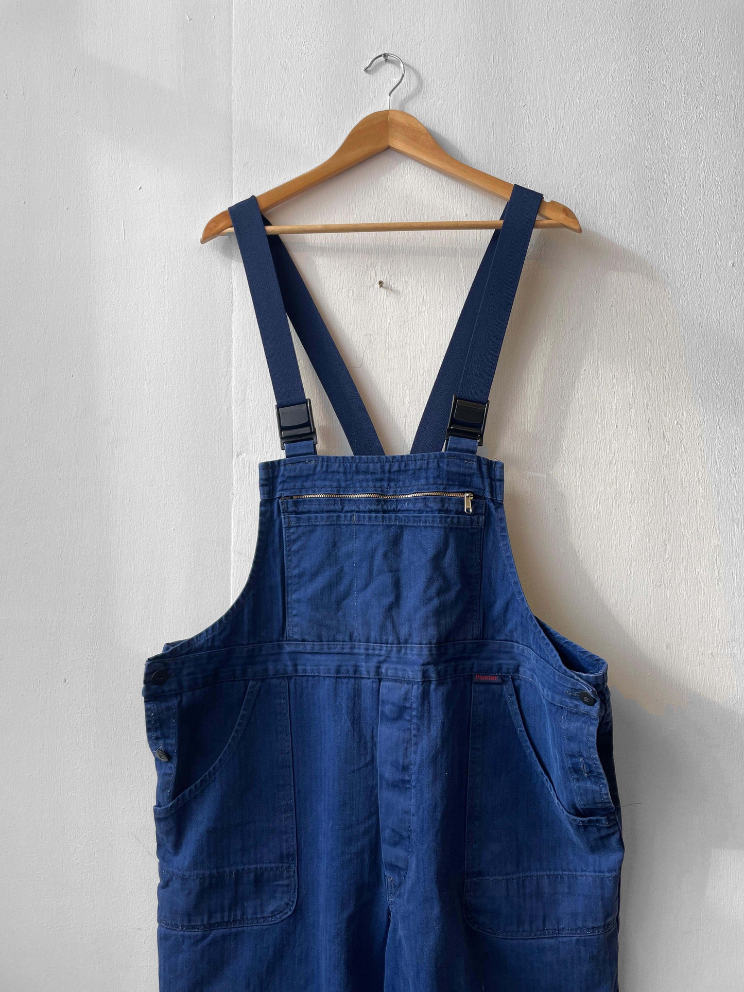 Vintage Herringbone French Workwear Dungarees 2XL