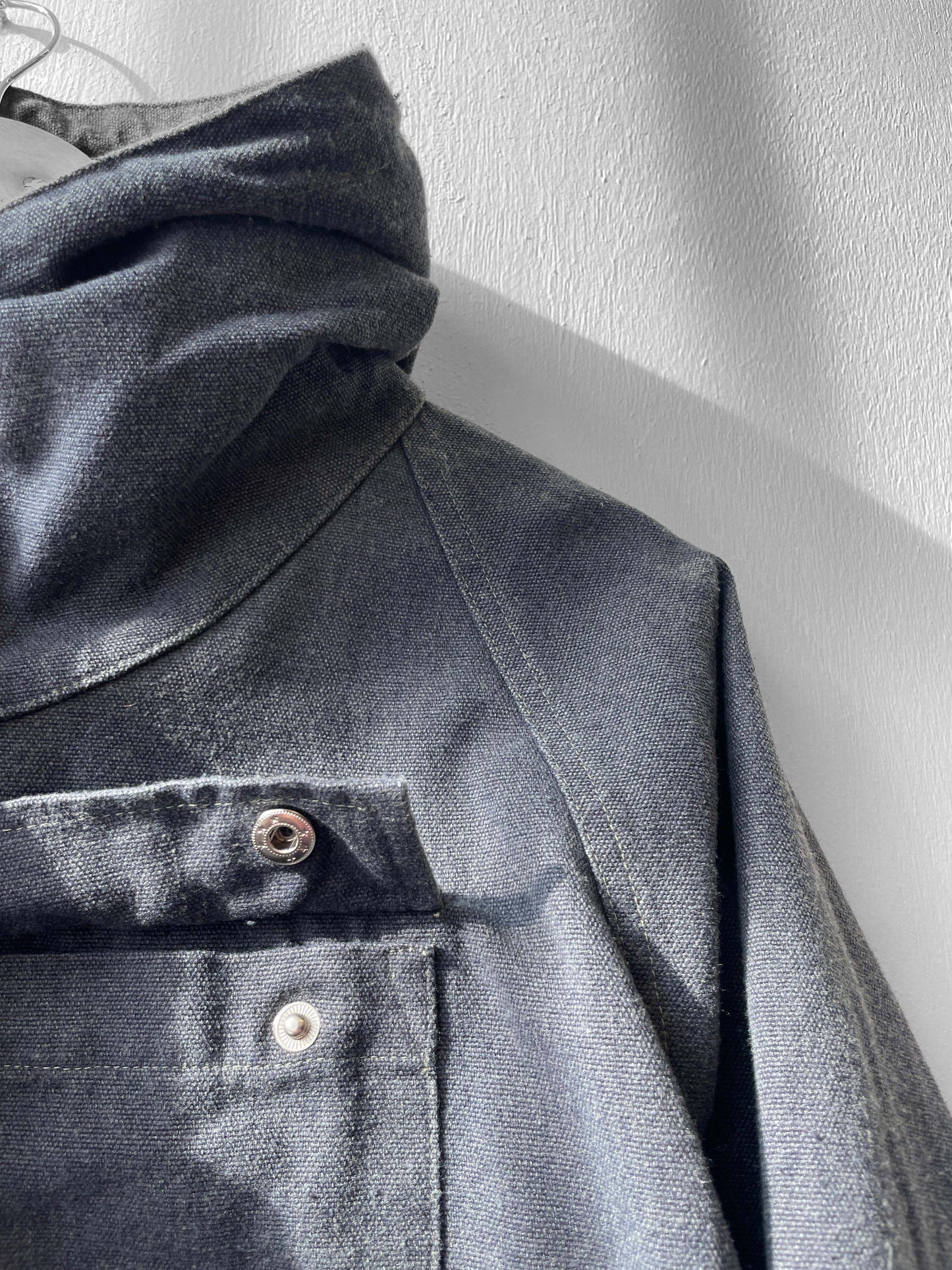 Charcoal Grey Cadet Smock Cotton Canvas