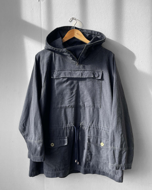 Charcoal Grey Cadet Smock Cotton Canvas