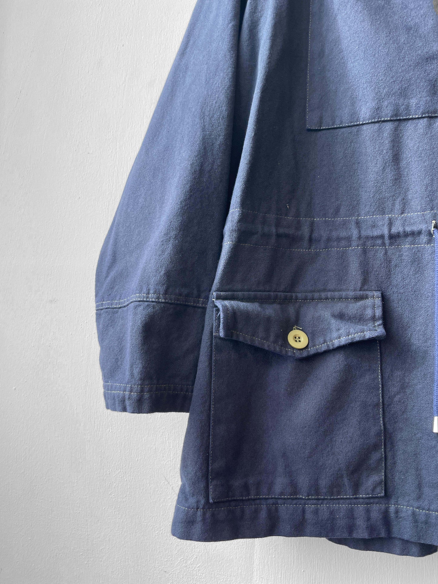 Ink Blue Cadet Smock Cotton Canvas