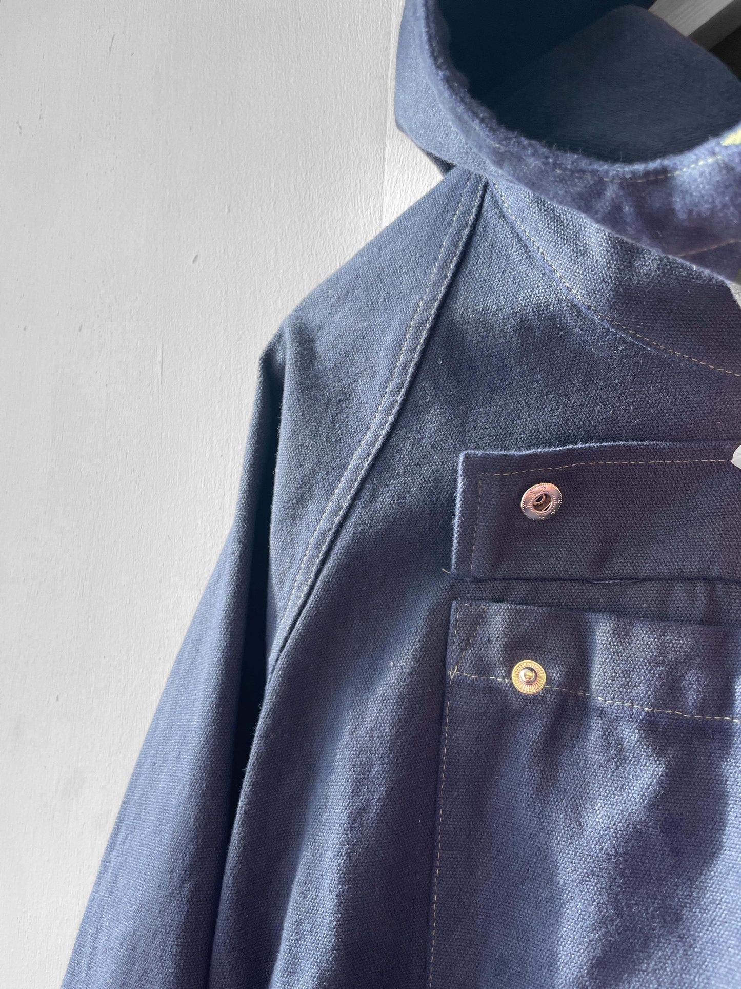 Ink Blue Cadet Smock Cotton Canvas