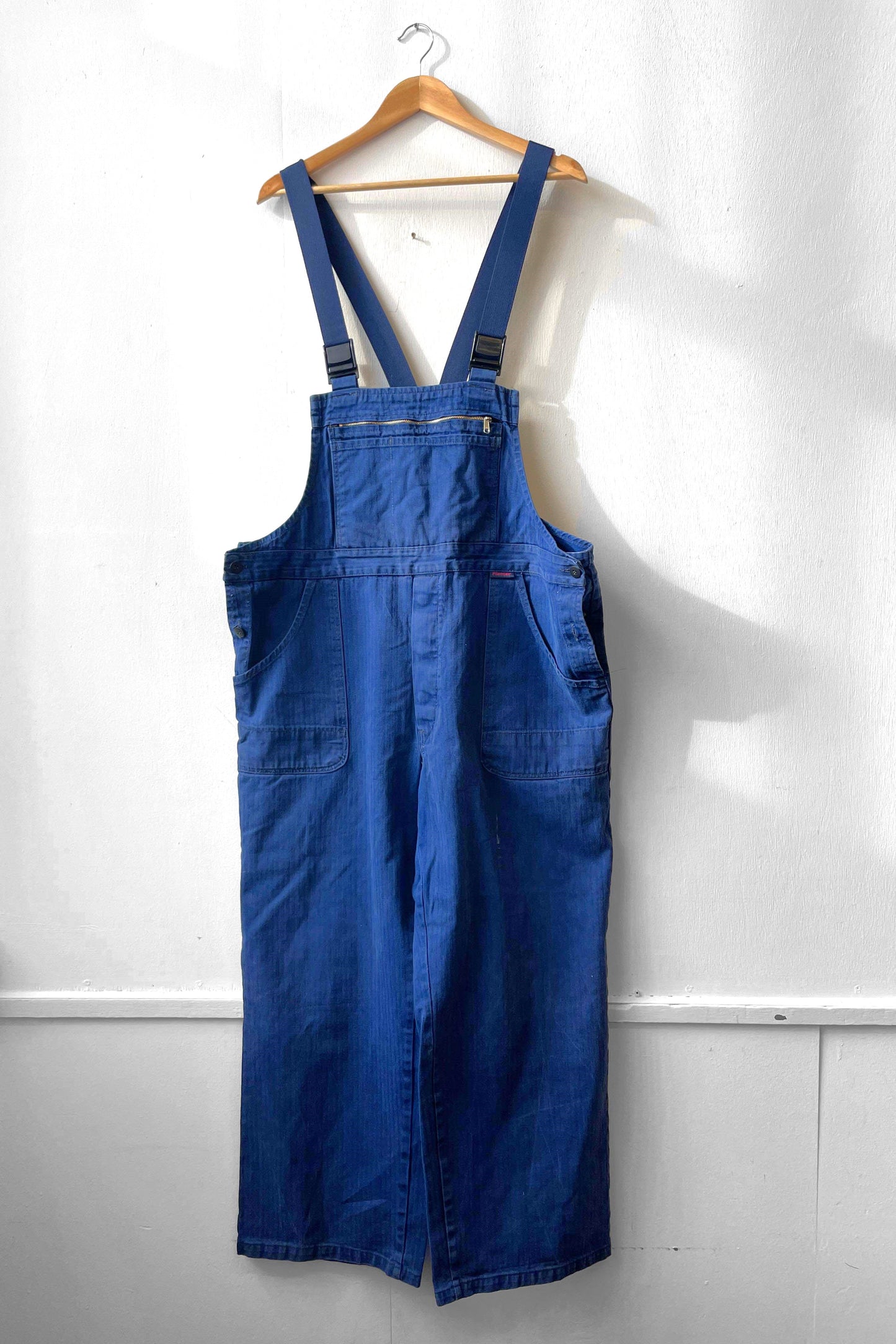 Vintage Herringbone French Workwear Dungarees 2XL