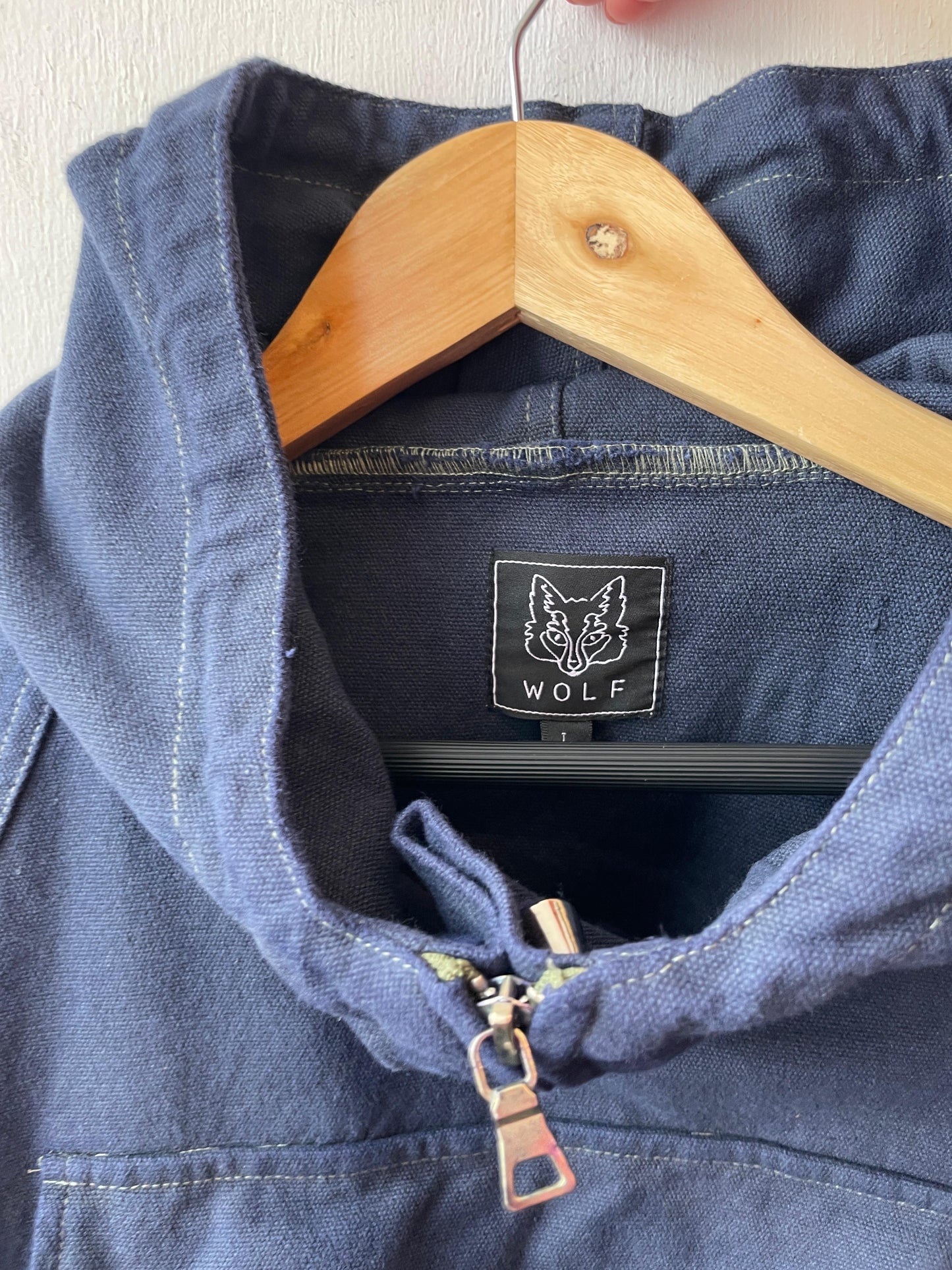 Ink Blue Cadet Smock Cotton Canvas