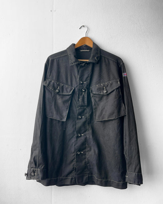 Vintage British Camo Shirt Charcoal Black