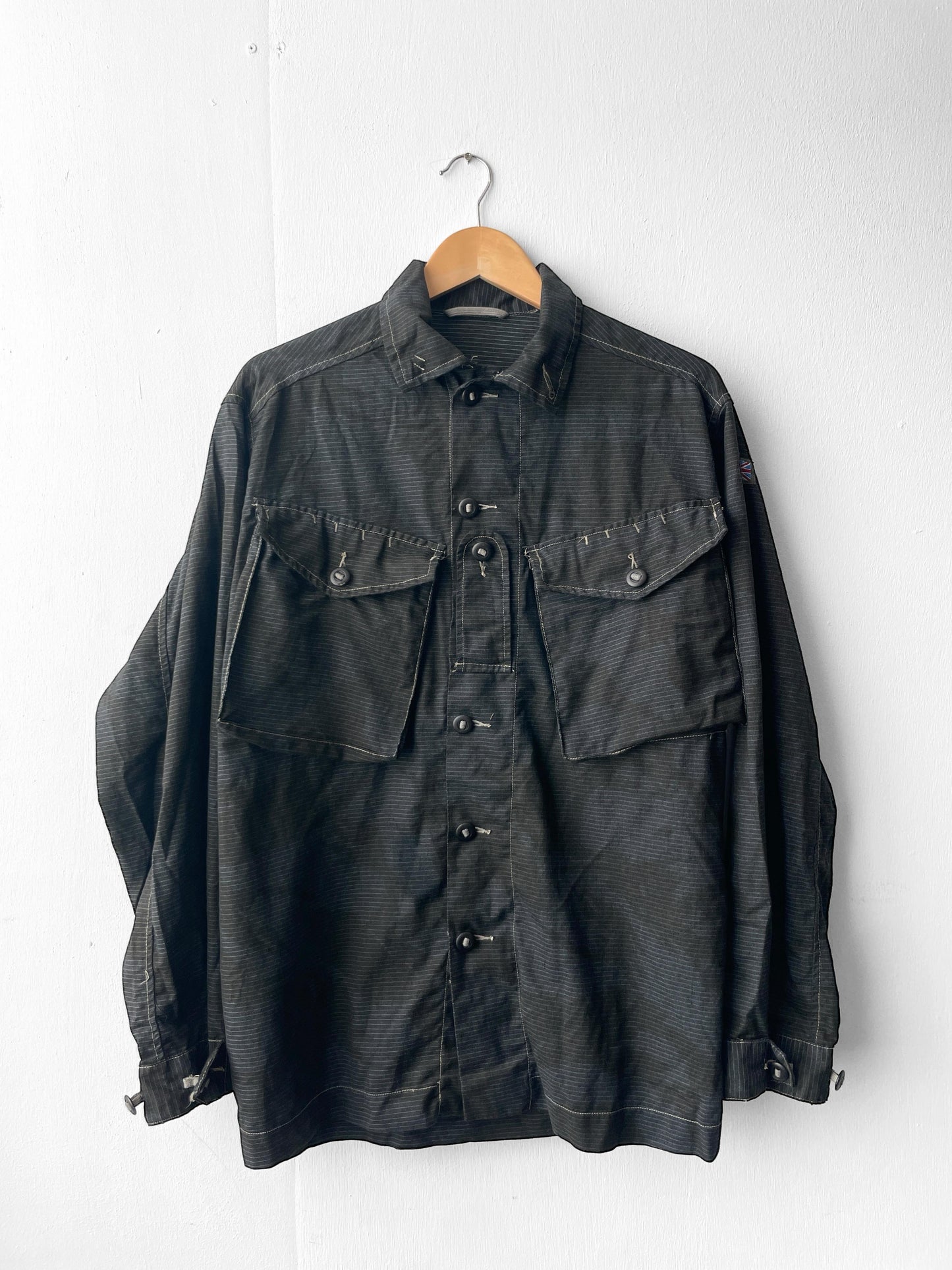 Vintage British Camo Shirt Charcoal Black