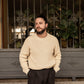 Organic Fisherman Jumper Chunky Knit Ecru Beige