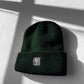 Knitted Bottle Green Beanie Hat