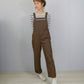 Brown French Workwear Dungarees