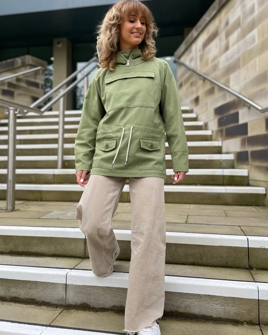 Cadet Smock Cotton Canvas Army Green