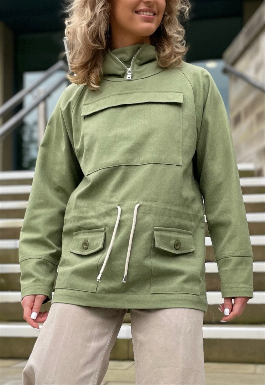 Cadet Smock Cotton Canvas Army Green