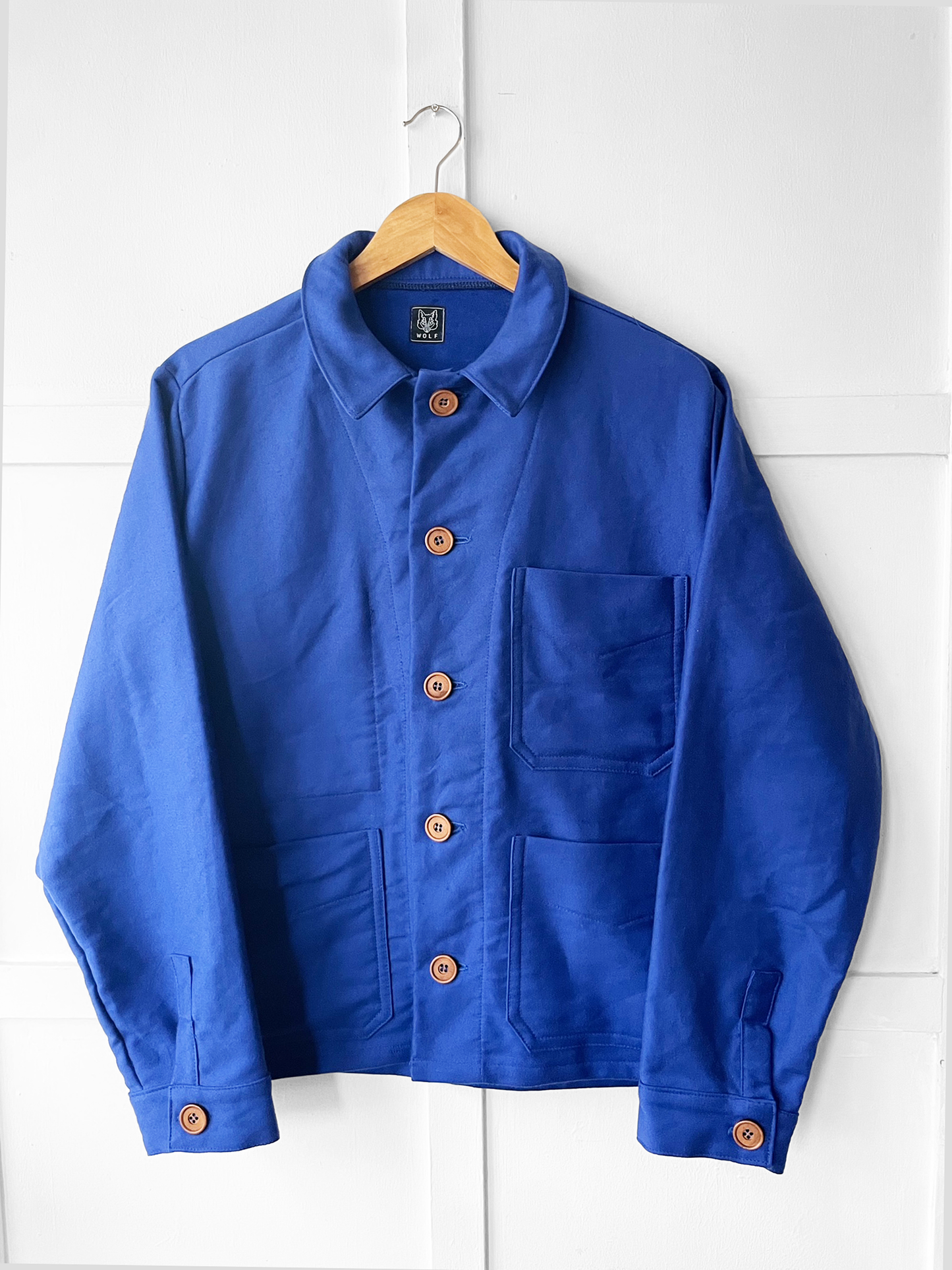 50s Moleskin French Chore Jacket French Bugatti Blue