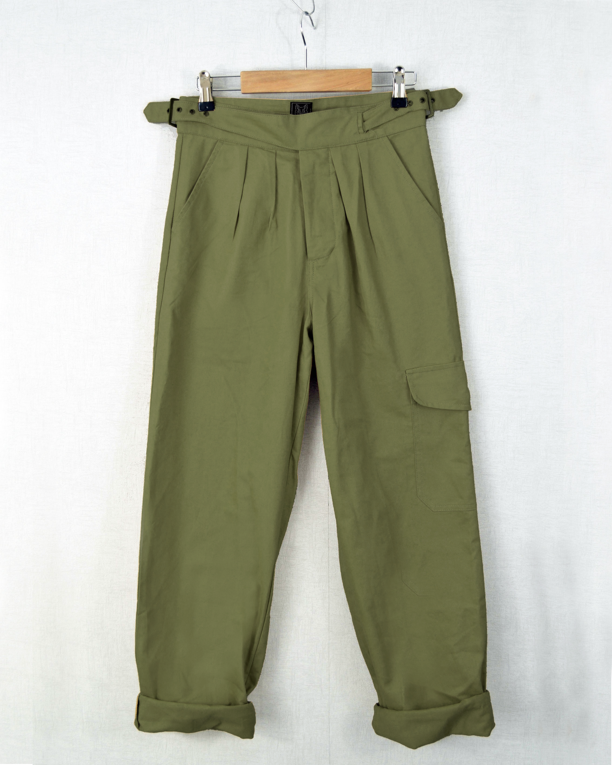 High Waisted Gurkha Pants Army Green – Wolf Clothing Collective Ltd High Waisted Gurkha Pants Army Green – Wolf Clothing Collective Ltd