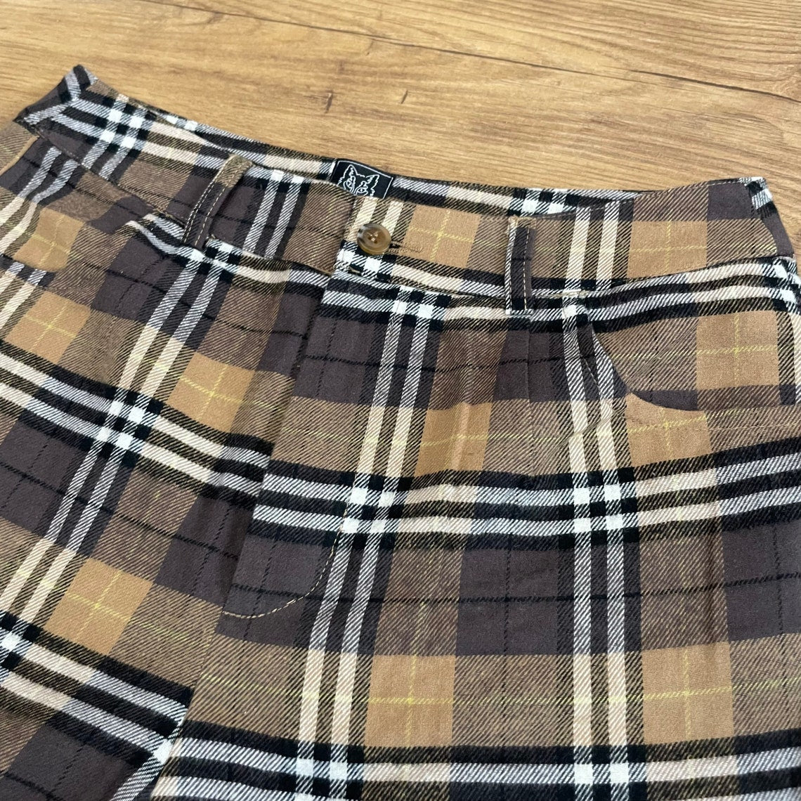 Brushed Cotton Tartan Check Trousers