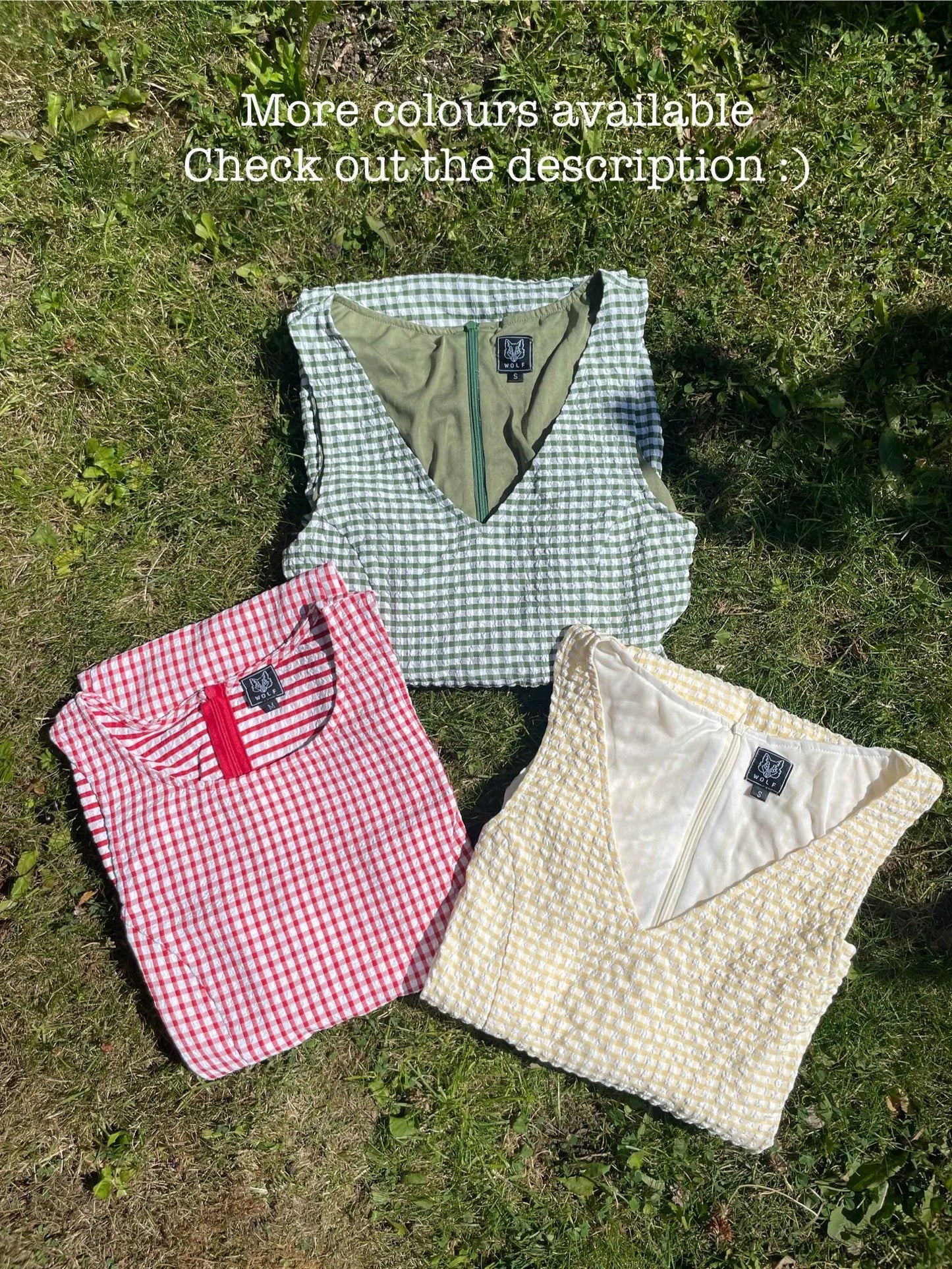 French Gingham Meadow Green Maxi Dress