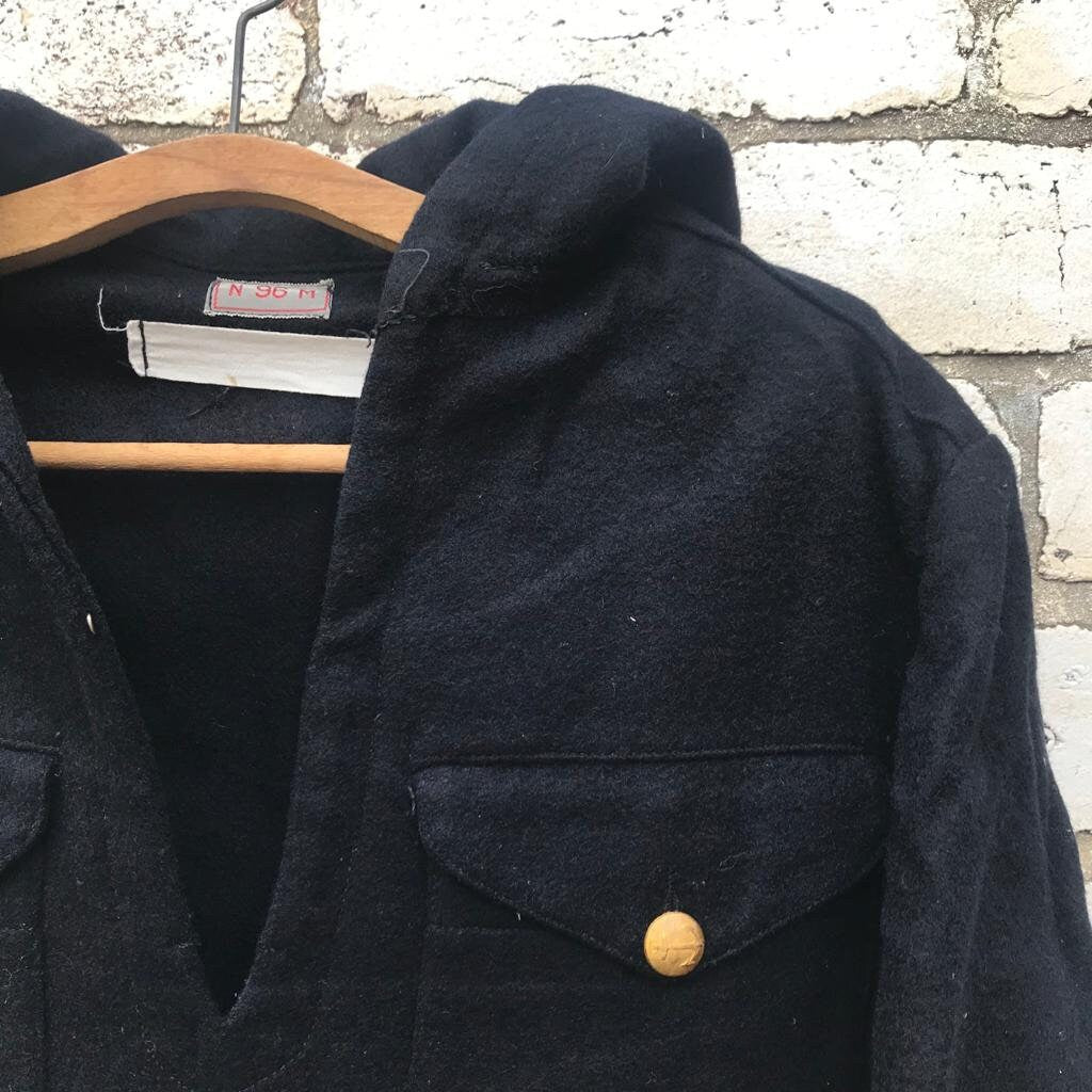 Vintage Marine Militär Pullover Jacke