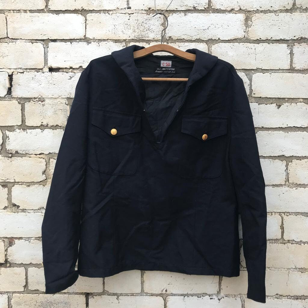 Vintage Naval Military Pullover Jacket