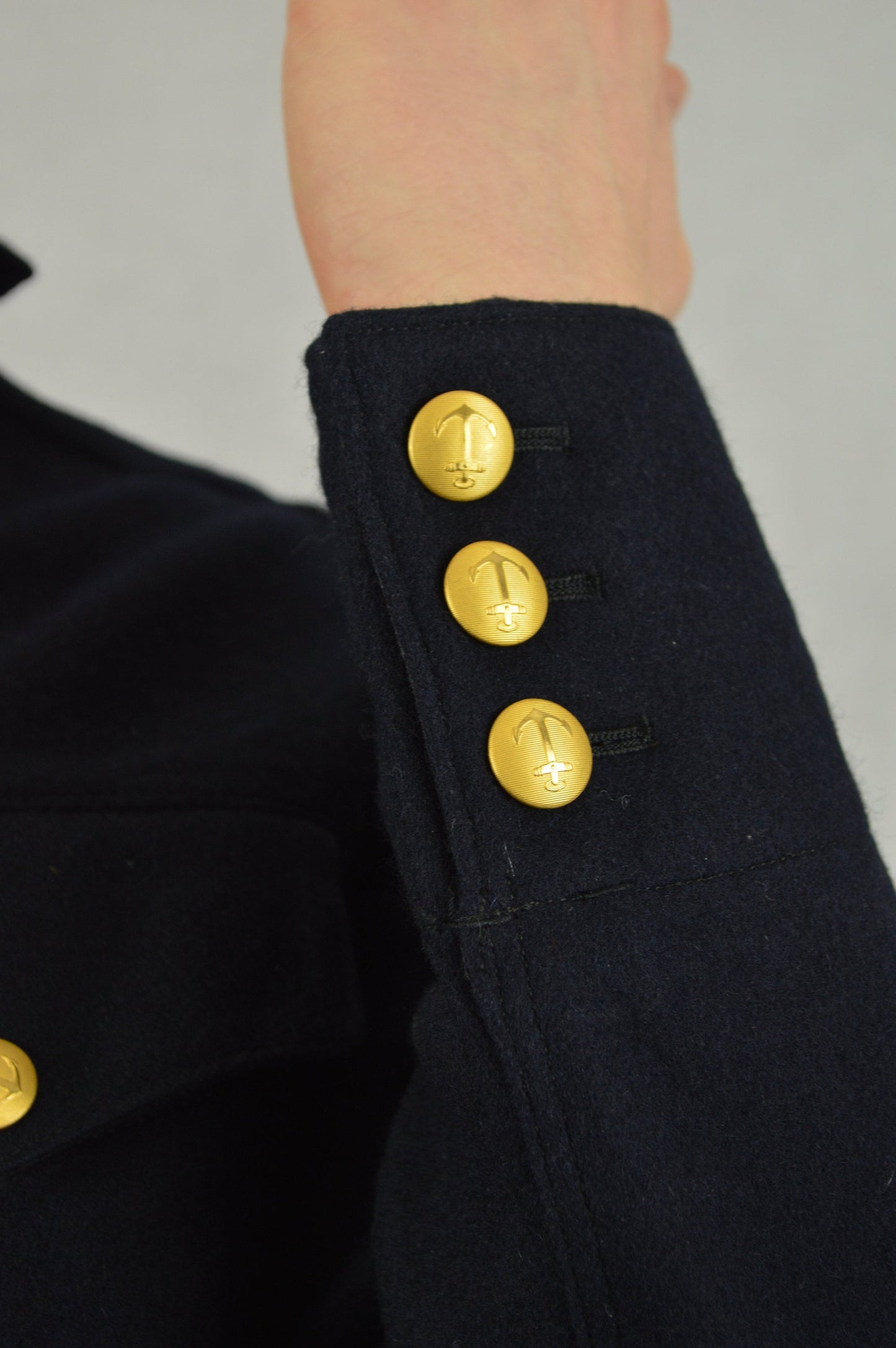 Vintage Naval Military Pullover Jacket