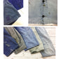 5 x Vintage French Work Jacket Distressed Old Worn In - Wholesale Job Lot