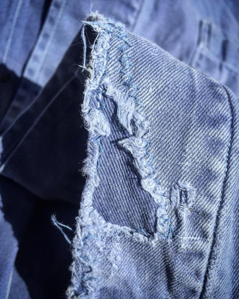 5 x Vintage French Work Jacket Distressed Old Worn In - Wholesale Job Lot