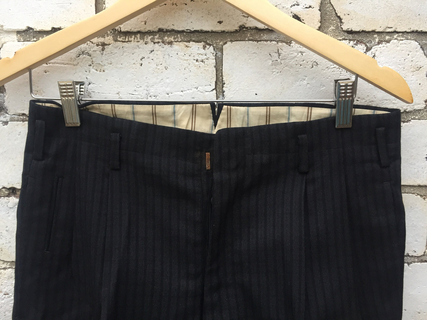 Vintage 1920s Pinstripe Suit Trousers