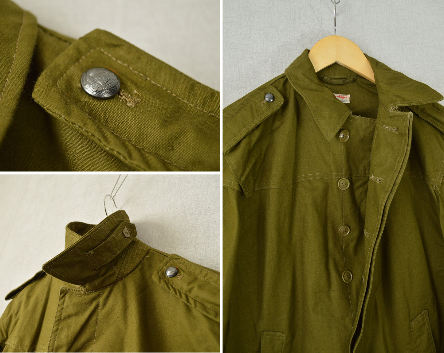 Vintage 1970s Parka Jacket Olive