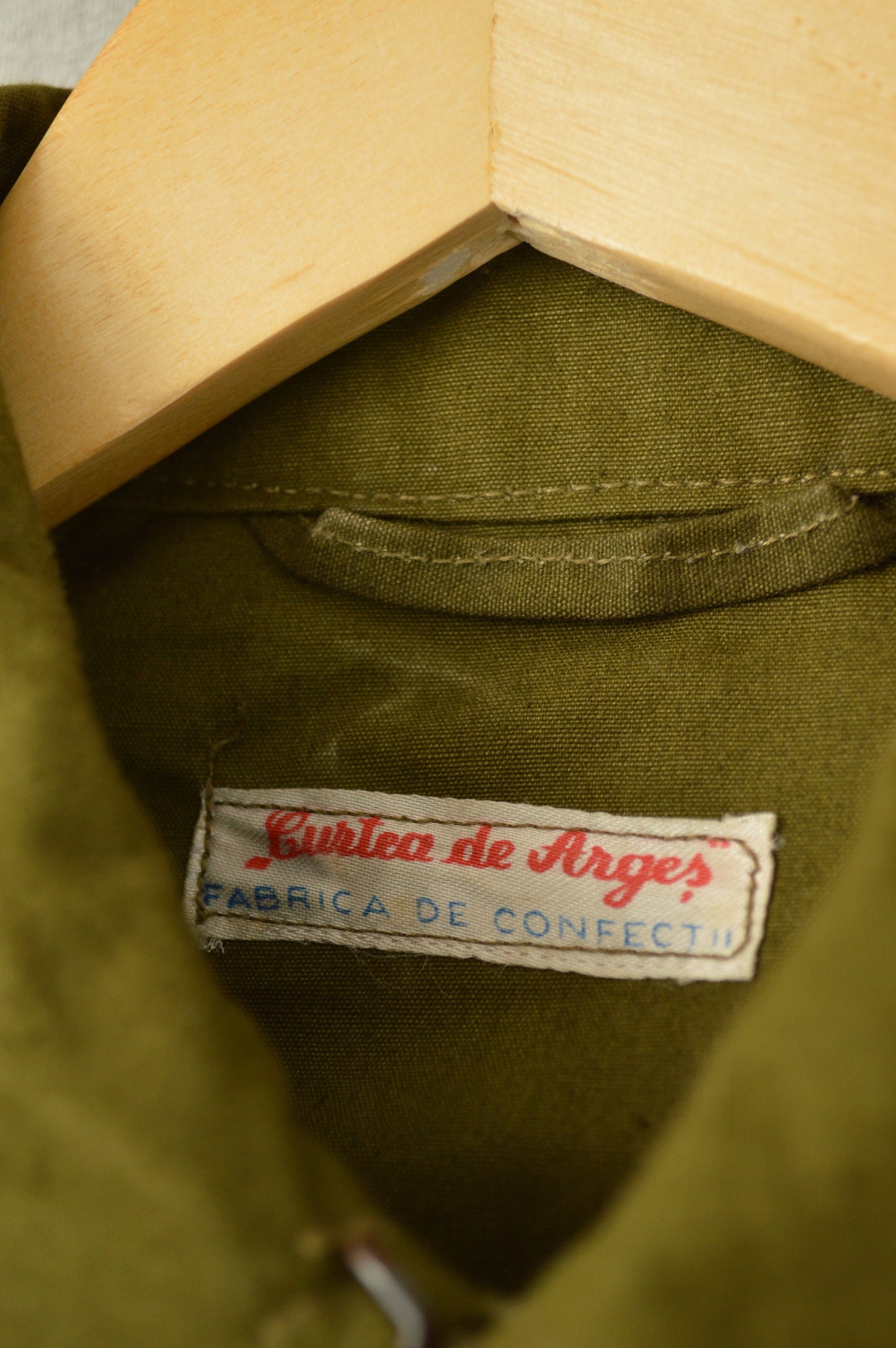 Vintage 1970s Parka Jacket Olive