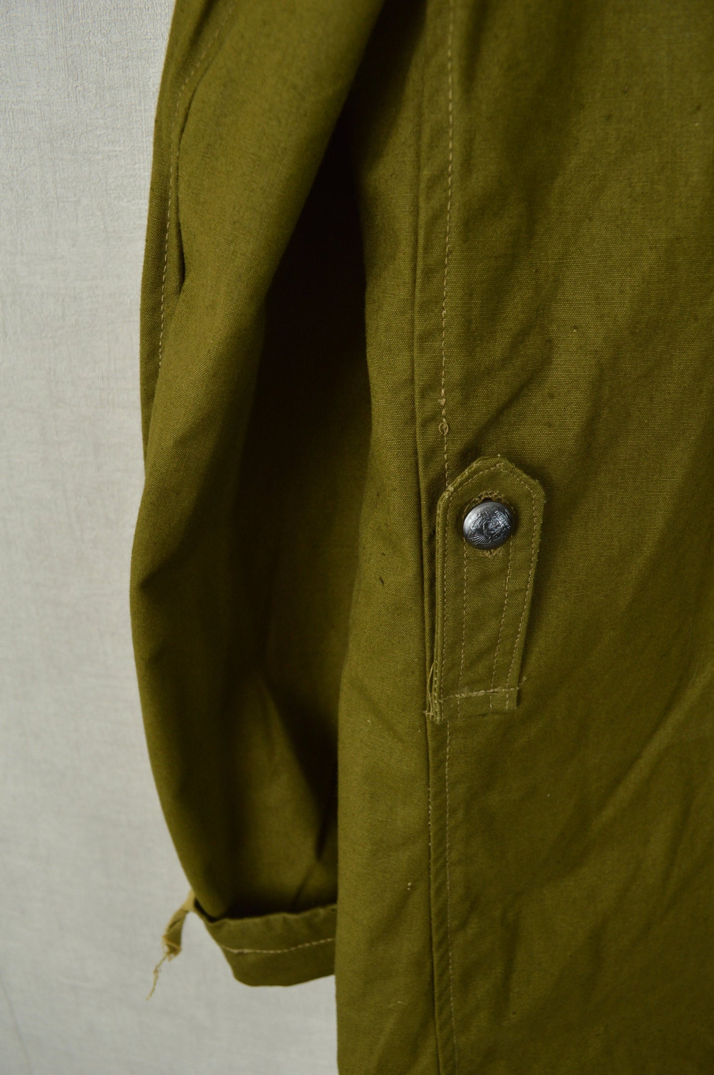 Vintage 1970s Parka Jacket Olive