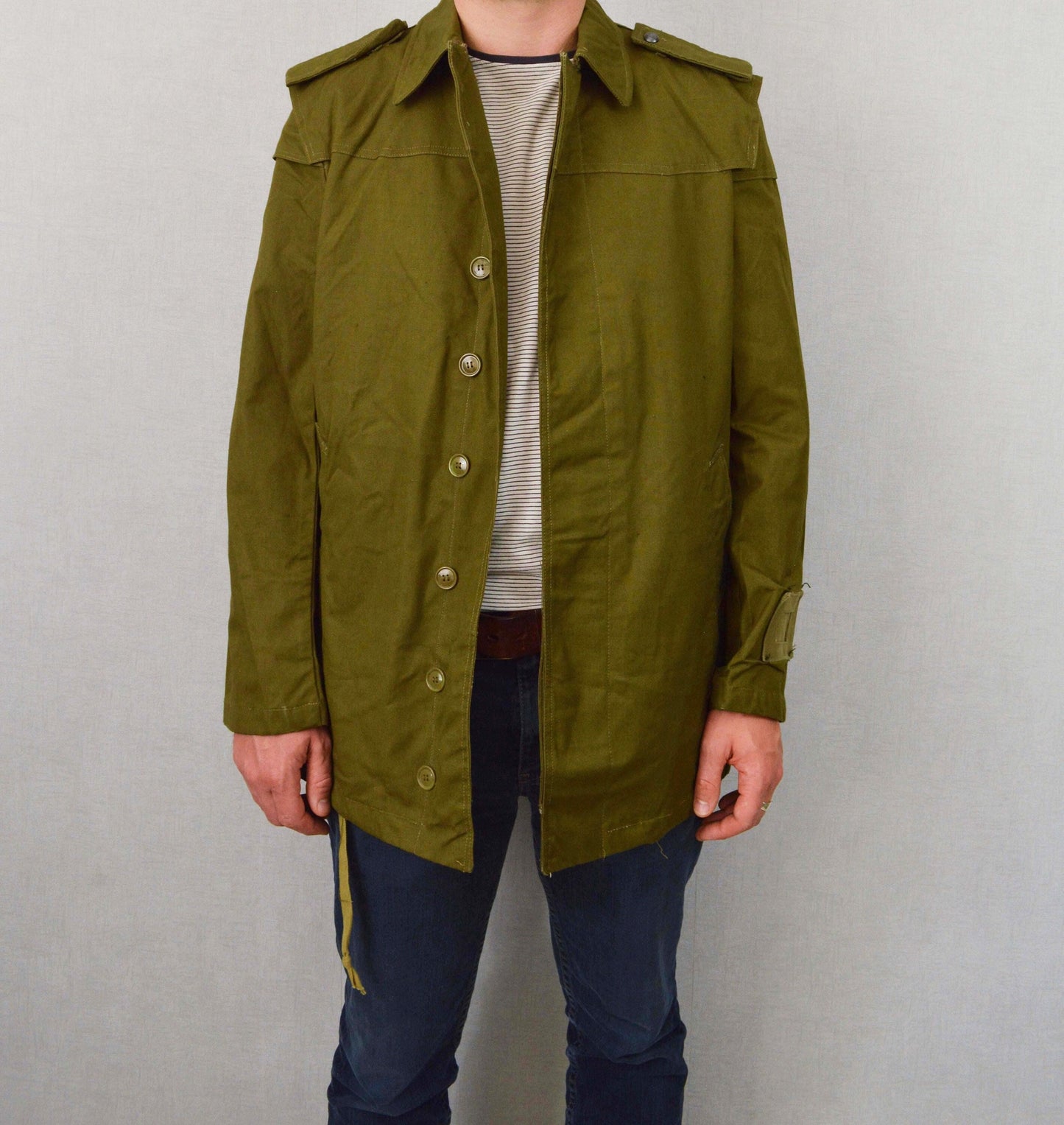 Vintage 1970s Parka Jacket Olive