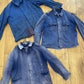 5 x Vintage French Work Jacket Distressed Old Worn In - Wholesale Job Lot