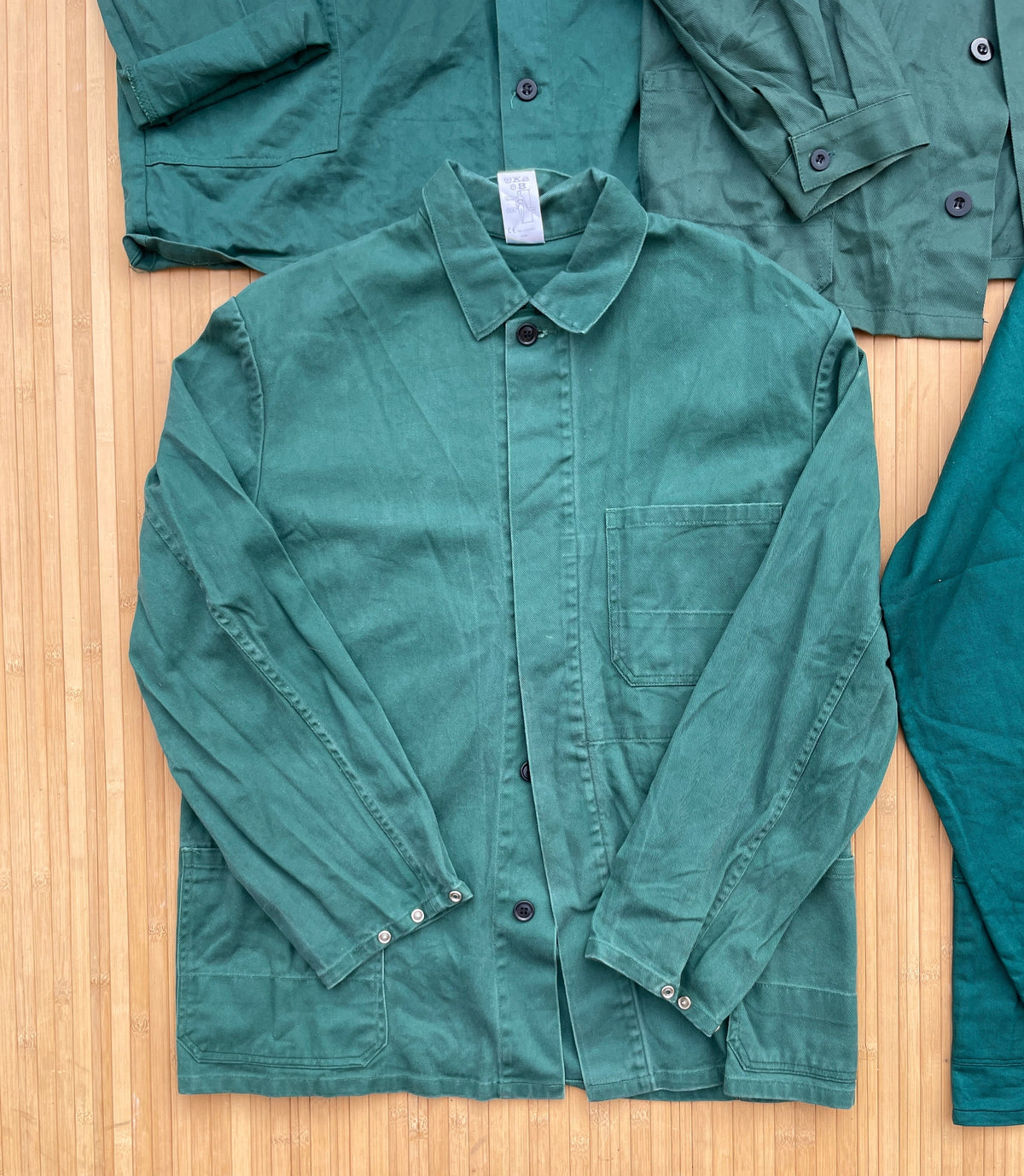 50s Moleskin French Chore Jacket Moss Green 2XL 3XL – Wolf Clothing 50s Moleskin French Chore Jacket Moss Green 2XL 3XL – Wolf Clothing