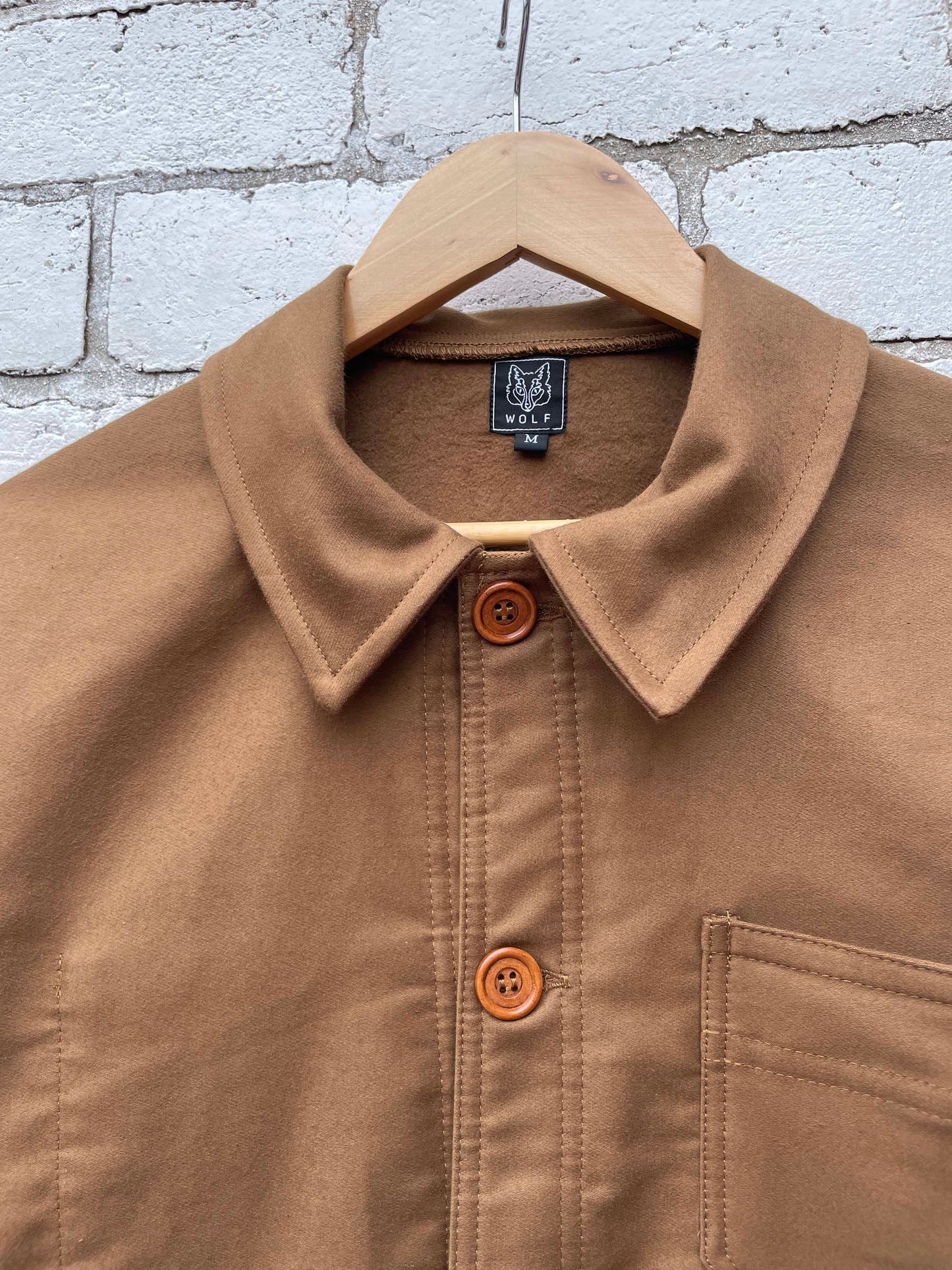 Tan Brown Moleskin Chore Jacket