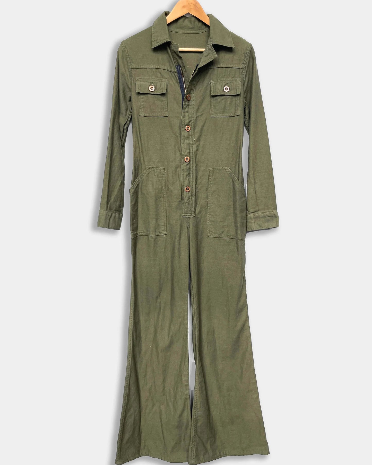 Vintage USA 1960s Flared Boilersuit