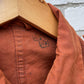 Orangefarbene Vintage-Canvas-Jacke aus den 60er-Jahren