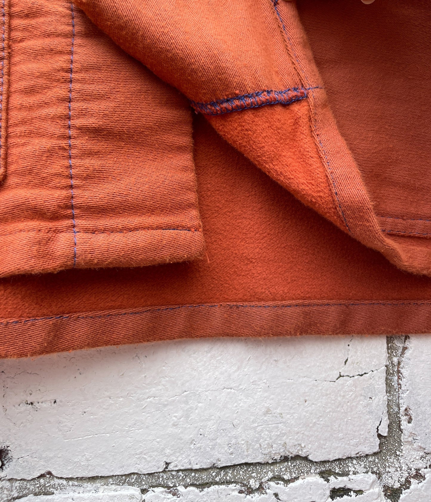 Women's Moleskin Cotton Jacket Burnt Orange