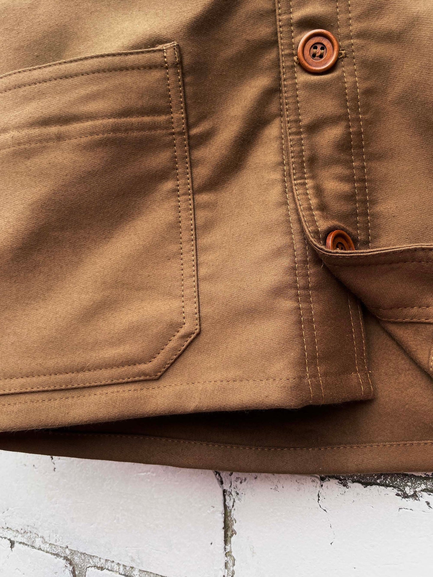 Tan Brown Moleskin Chore Jacket